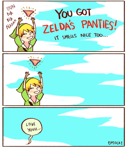 Link consegue a calcinha de Zelda