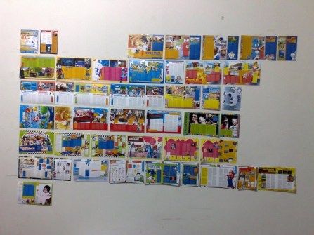 O hábito do diretor de arte de colar a revista inteira na parede pra ver se a diagramação tá ornando é tradicional