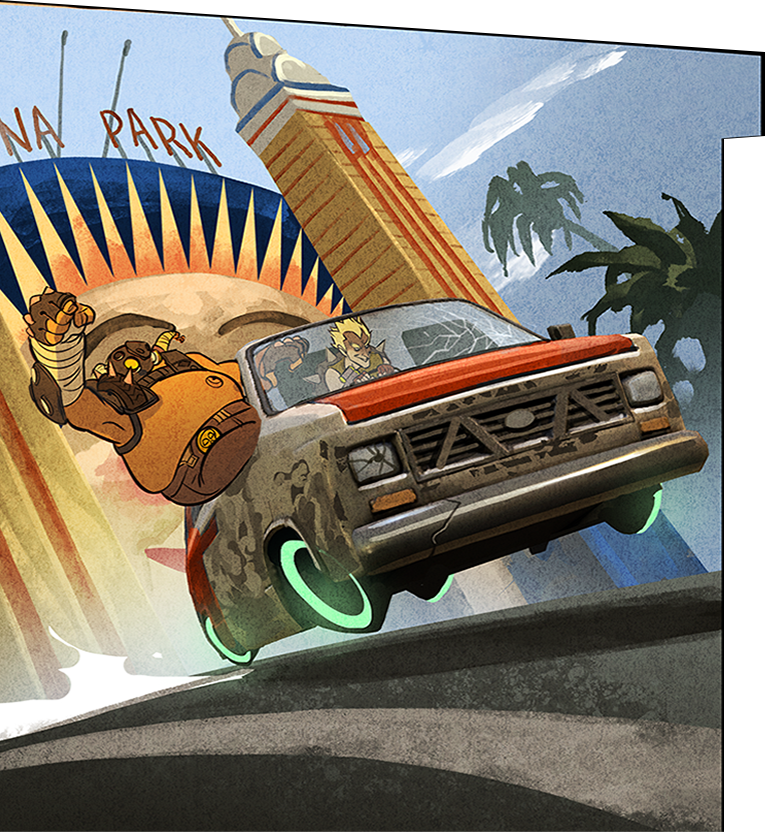 Vai por mim, Roadhog e Junkrat curtem dar uns beijo.